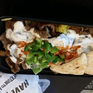 Lamb over rice