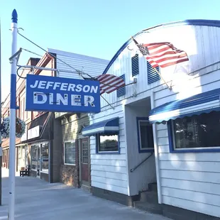 the exterior of the restaurant