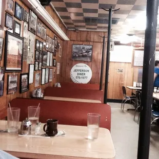 the interior of the restaurant