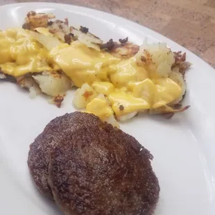 Hash browns n sausage