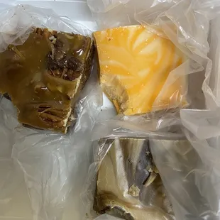 We bit into the fudge before getting back in the car.