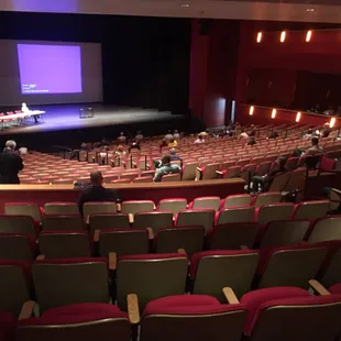 The stage is a nice size. The projector is bigger than what you see in blue