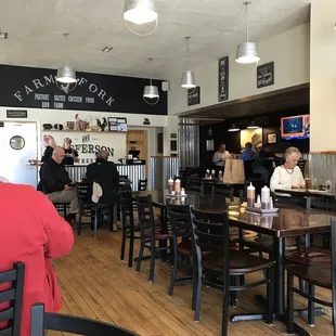 Interior of Jefferson Street BBQ