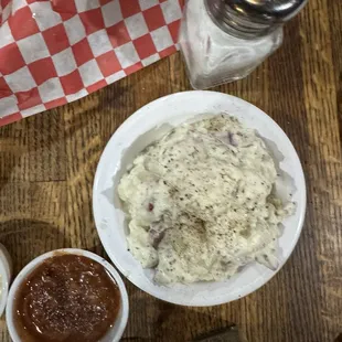 Potato salad, actually kinda reminded me of German potato salad