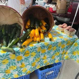 cucumbers and peppers