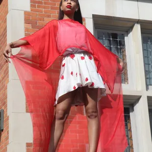 Taken at the Jeffrey Mansion, I modeled for a fashion designers' line and the location was perfect!