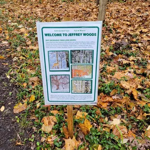 Signage by trailhead