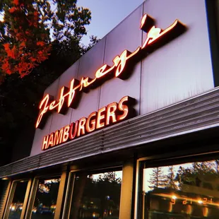 the exterior of the restaurant