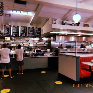 the interior of the restaurant