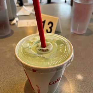 Mint milkshake