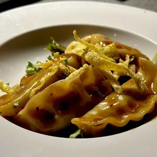 "Sticky" BBQ Pork Dumplings