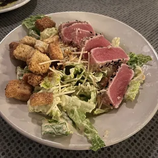 Ahi tuna Caesar salad