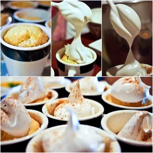 Vanilla Cinnamon Cake w/ Meringue Frosting