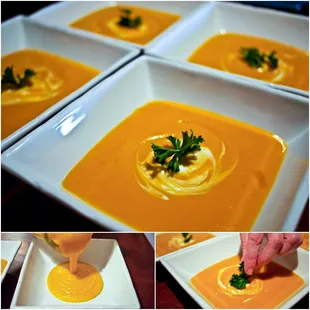 Butternut Squash soup w/ Creme Fraiche