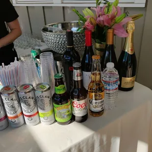 Neat and organized bar