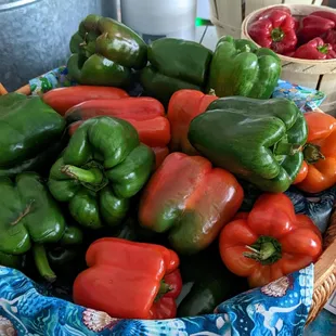 a basket of peppers