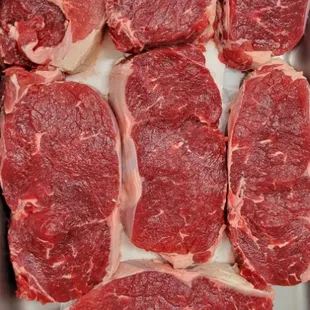 New York Strip steaks