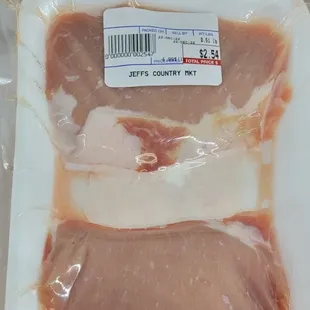 Boneless pork chops