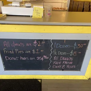 Donut prices