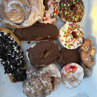 a variety of doughnuts