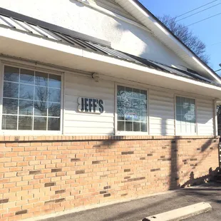 Outside of the restaurant