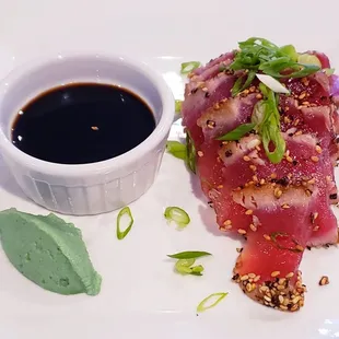 Ahi Tuna appetizer.