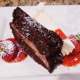 Chocolate Cake. Cheesecake.