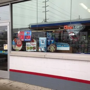 the front of the store