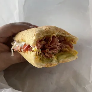 Hot Pastrami Sandwich