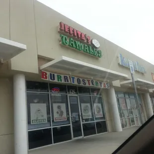 the front of the store