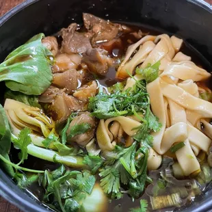 a bowl of food