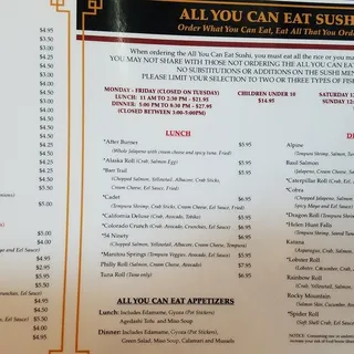 Cheyenne Mountain Roll