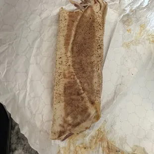 Beef kebab wrap