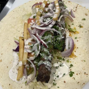 Beef Kebab Wrap