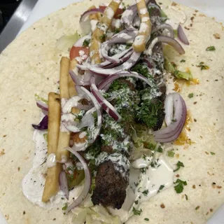 Beef Kebab Wrap