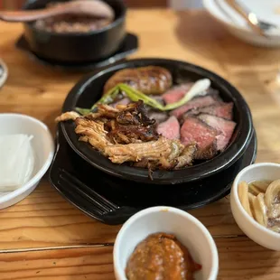 plate of meat as part of the ssam course