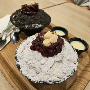 Black sesame and Taro