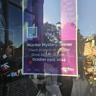 Outside window sign