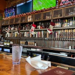 the bar