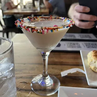 Sugar cookie martini