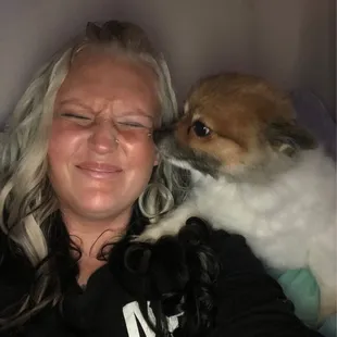 Me and my hyper dog Bear