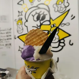Ube and Lychee Sorbet