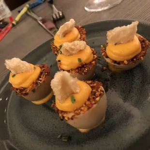 These Deviled eggs taste like a big bowl of ramen in one bite!