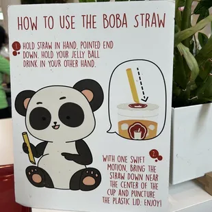 how to use the boba straw