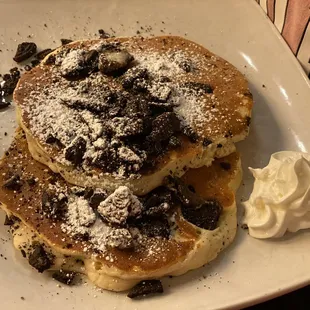 Kids Oreo pancakes