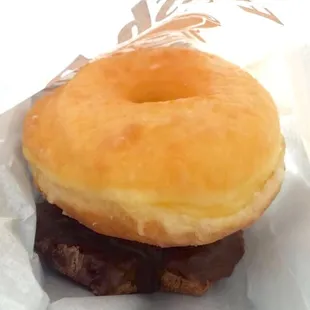 Original glazed and chocolate old fashioned