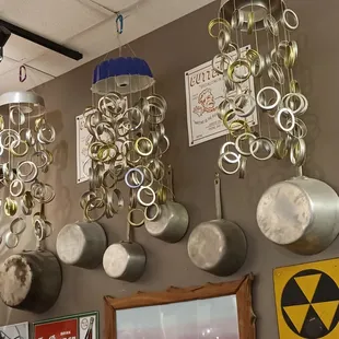 Canning ring wind chimes