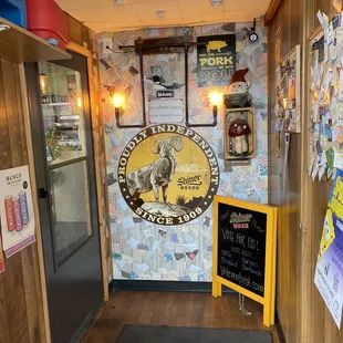 Entrance when walking