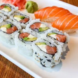 Lunch Special:
 ONE ROLL + 1 ORDER NIGIRI