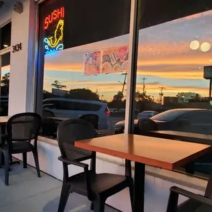 Outdoor seating available